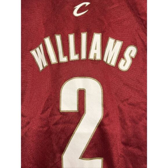 Mens adidas Cleveland Cavs Red sleeveless jersey #2 player williams Mens logo - Picture 7 of 8